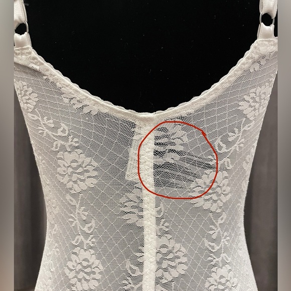 Vintage Flexees white stretch bodysuit shapewear - Picture 4 of 13